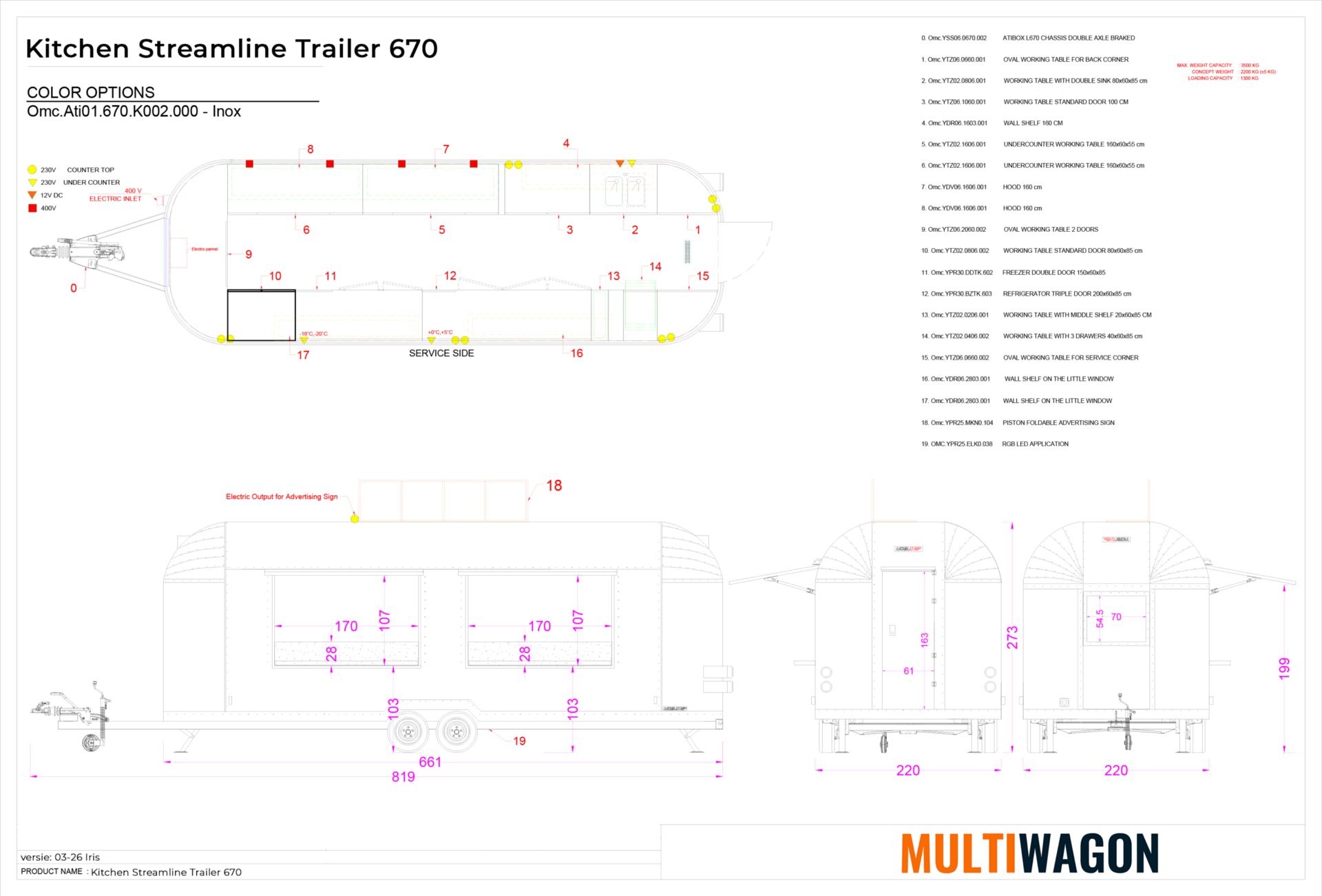Kitchen Streamline Trailer 670