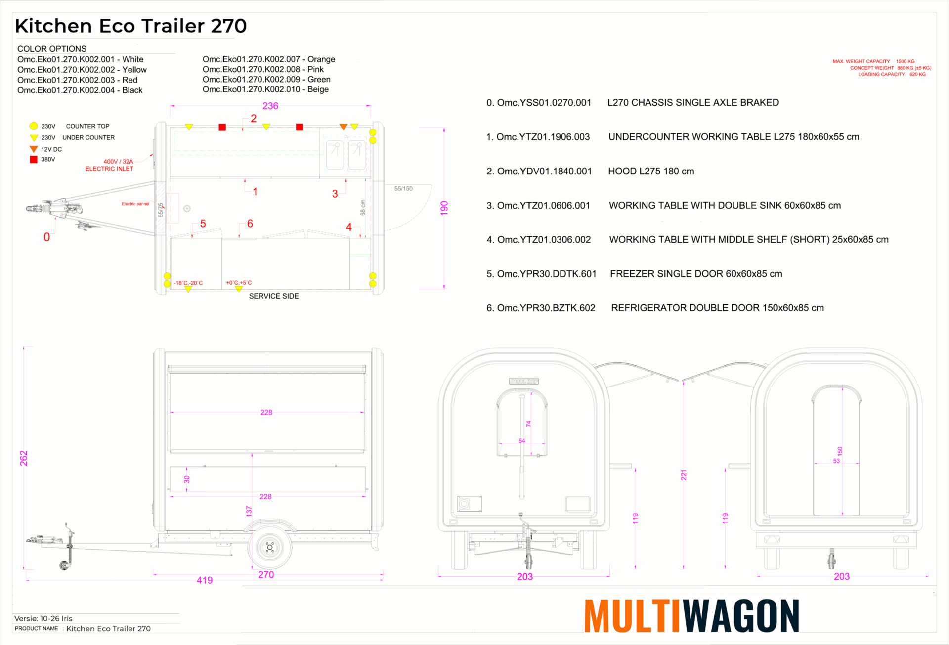 Kitchen Eco Trailer 270