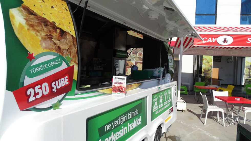 The aroma of doner kebabs attracts new customers