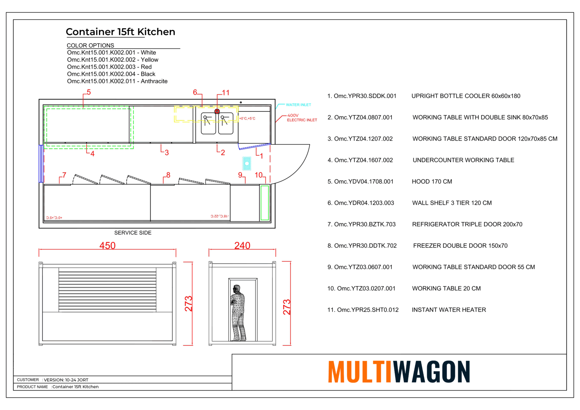 Kitchen Container 15ft