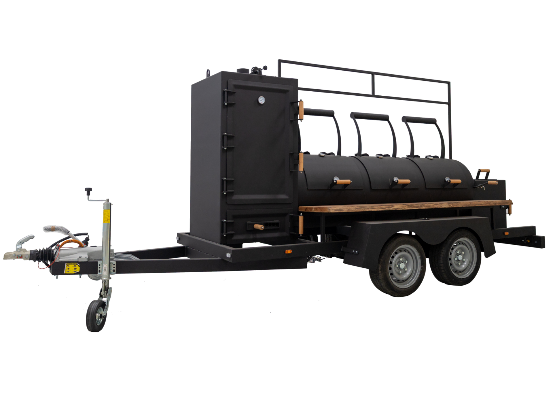 Three-lid BBQ Smoker