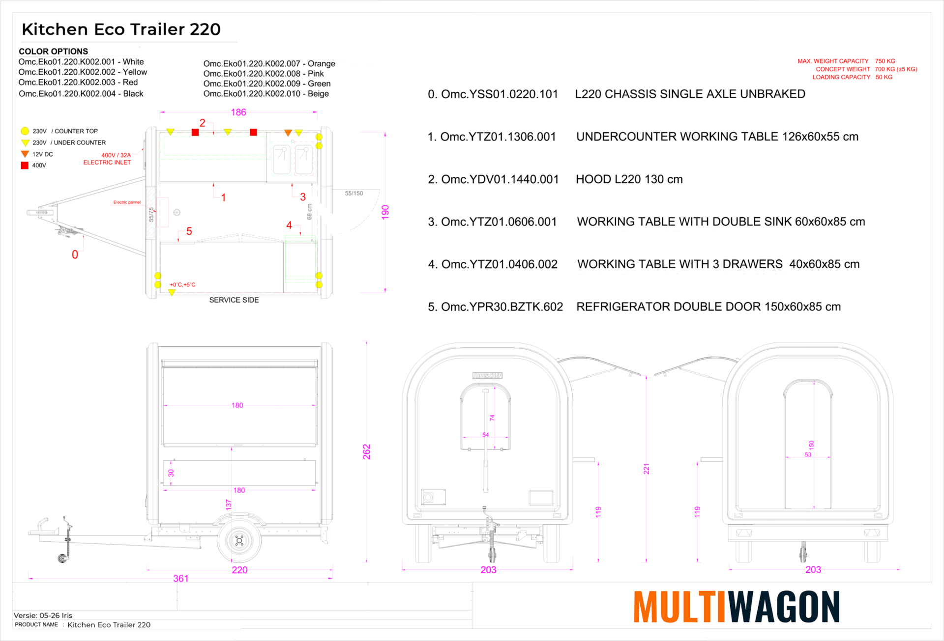 Kitchen Eco Trailer 220