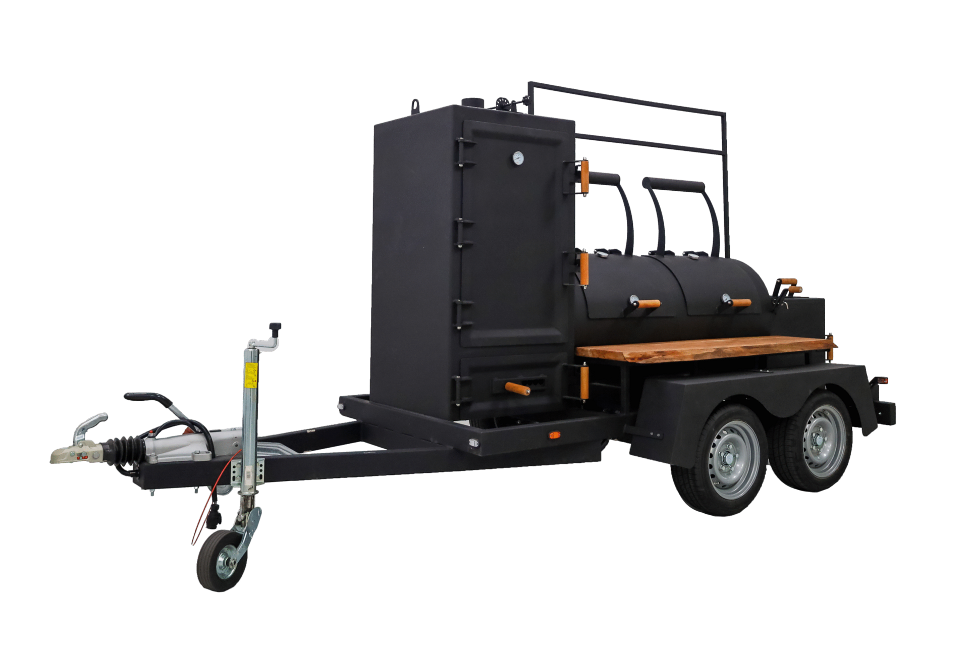Two-lid BBQ Smoker