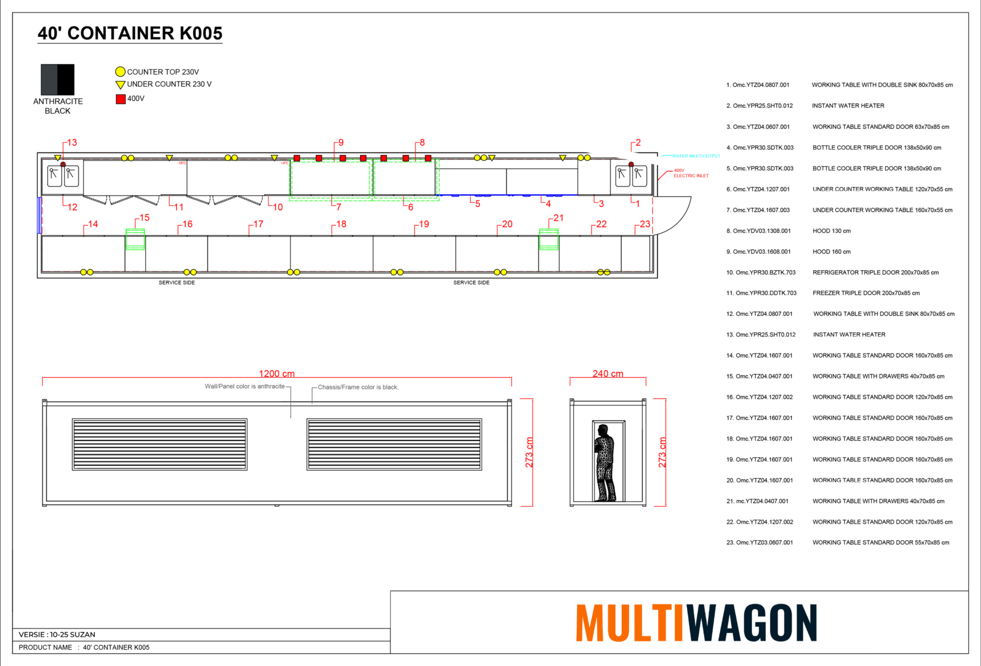 Kitchen Container 40ft