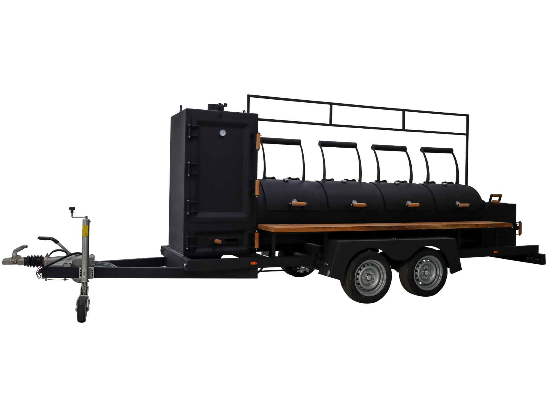 Four-lid BBQ Smoker