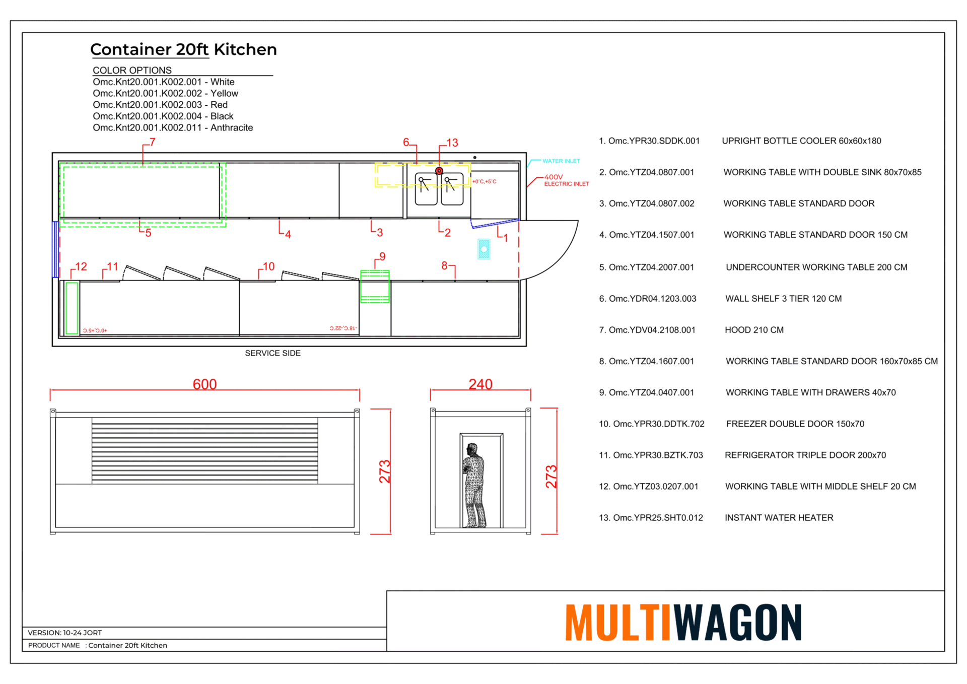 Kitchen Container 20ft