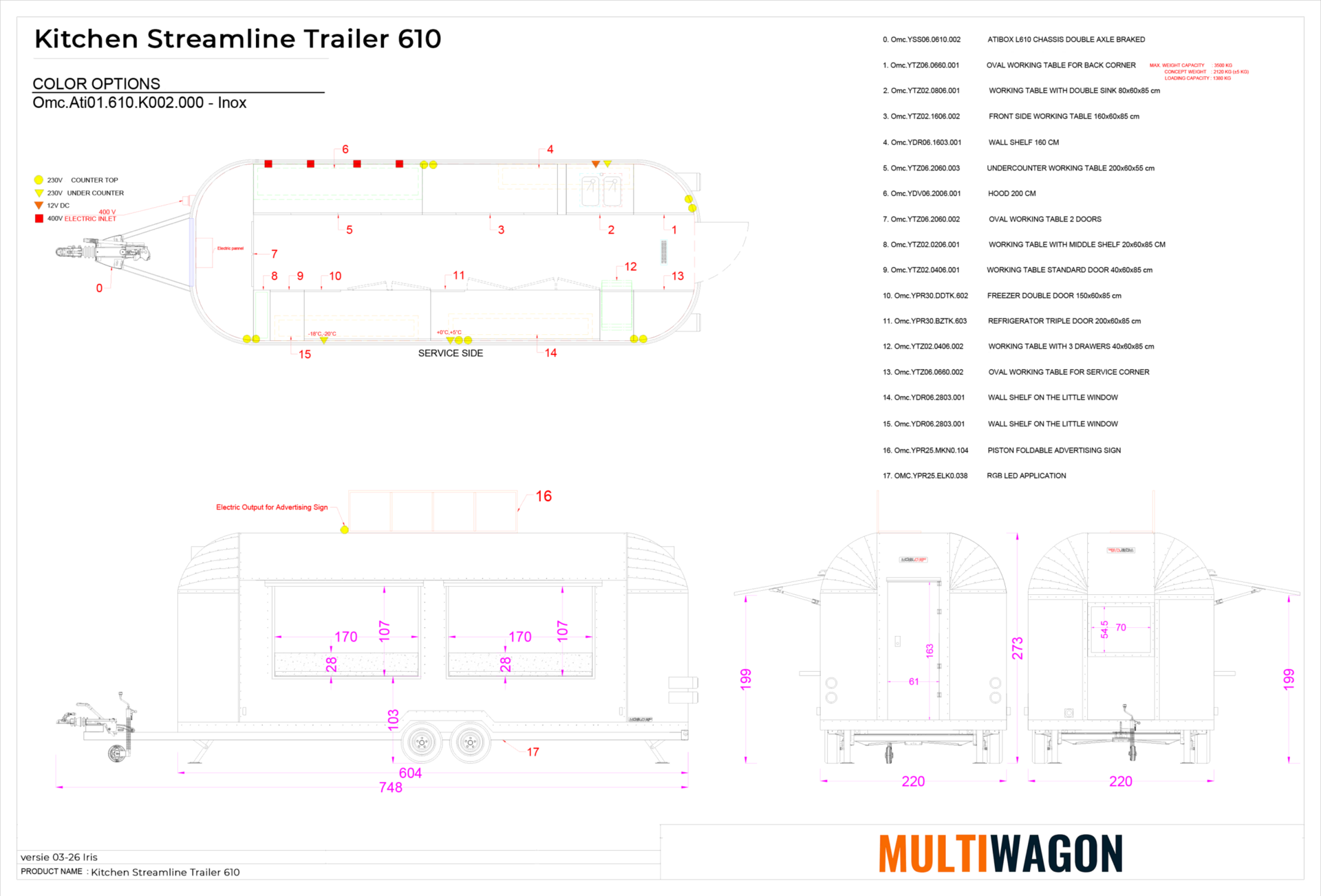 Kitchen Streamline Trailer 610