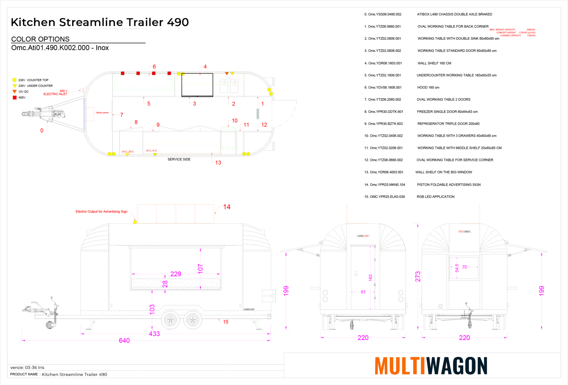 Kitchen Streamline Trailer 490