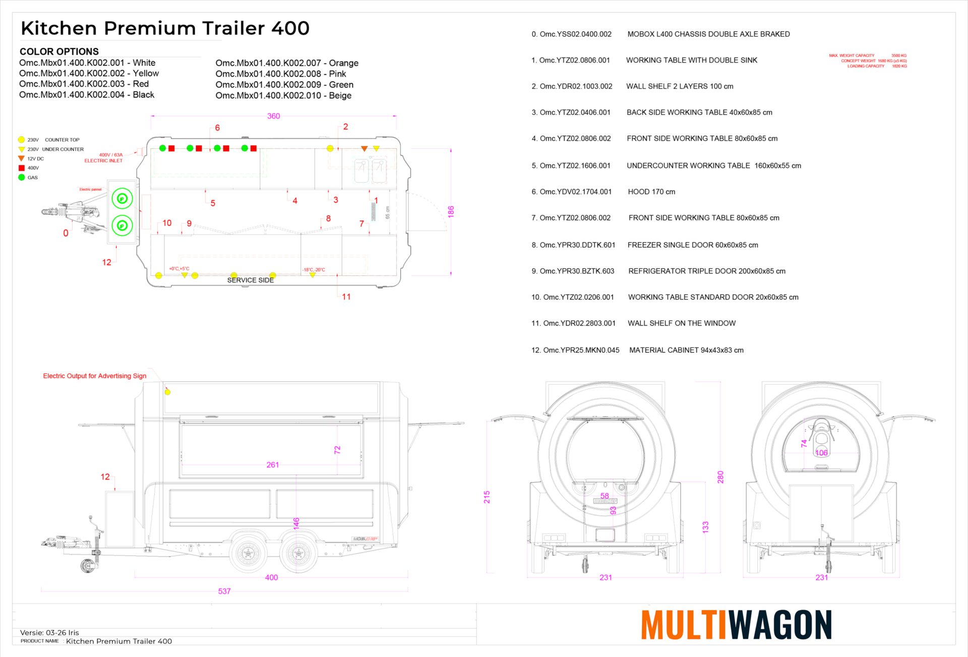 Kitchen Premium Trailer 400