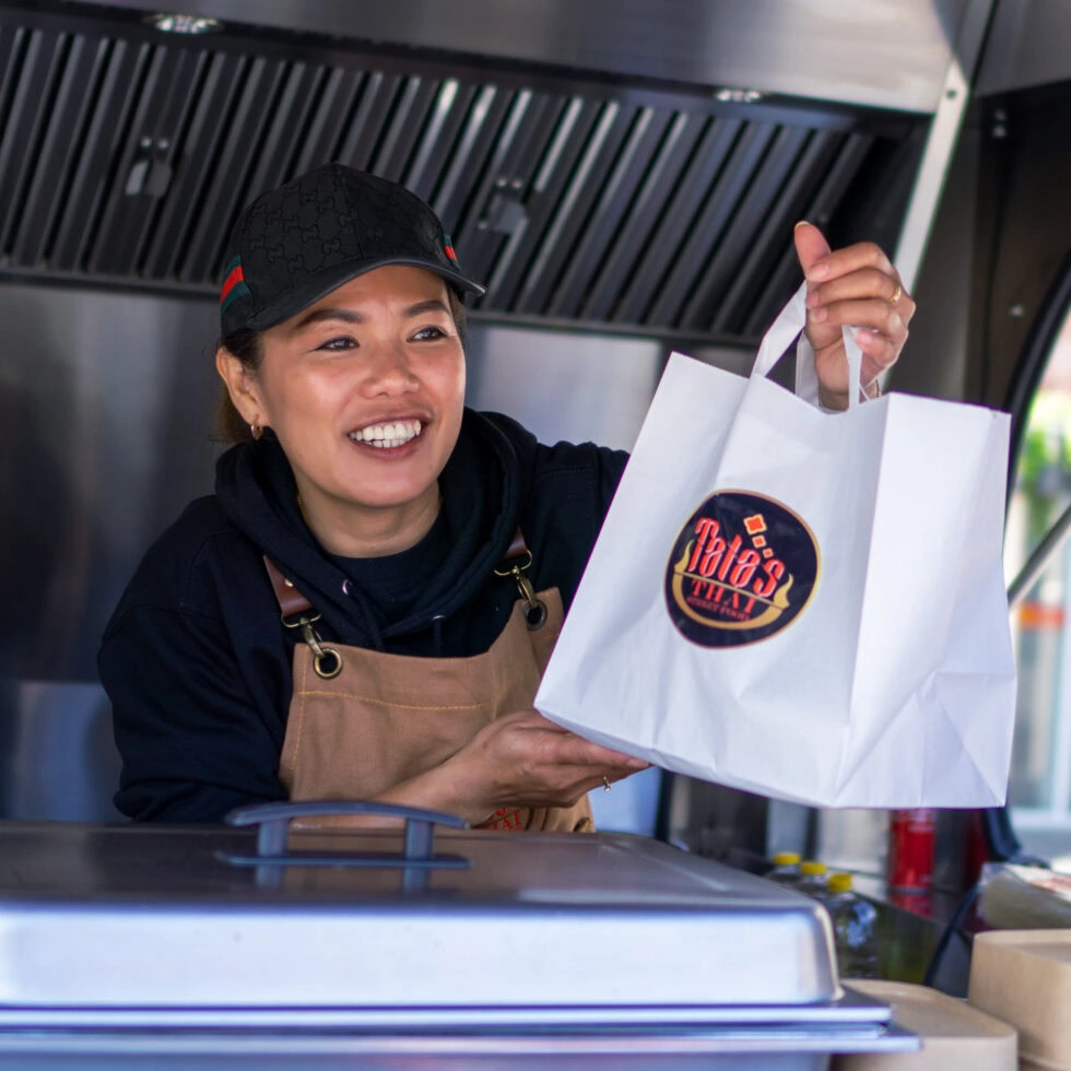 The aroma of spring rolls attracts new customers