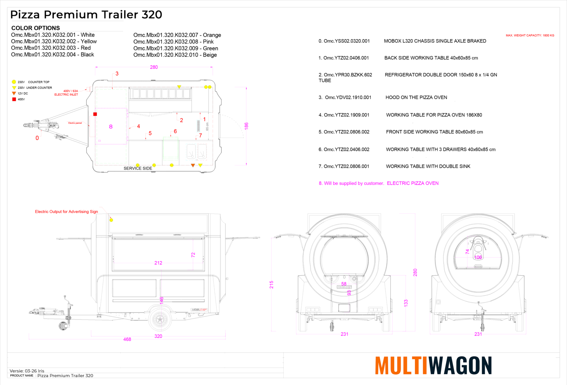 Pizza Premium Trailer 320