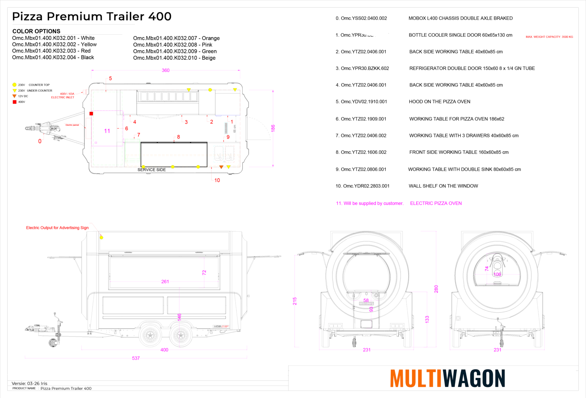 Pizza Premium Trailer 400