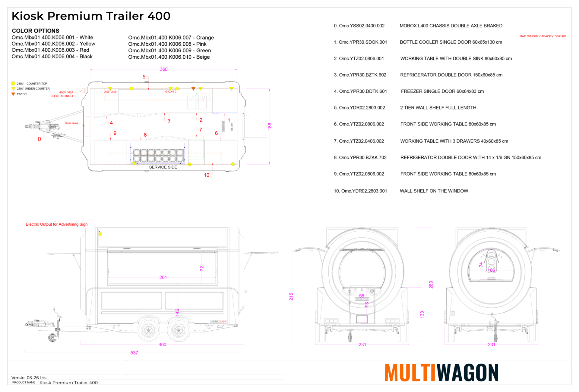 Kiosk Premium Trailer 400