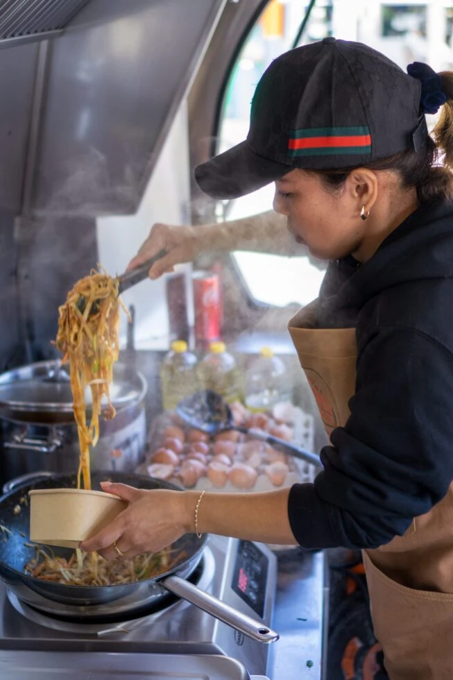 The aroma of fresh meals attracts new customers