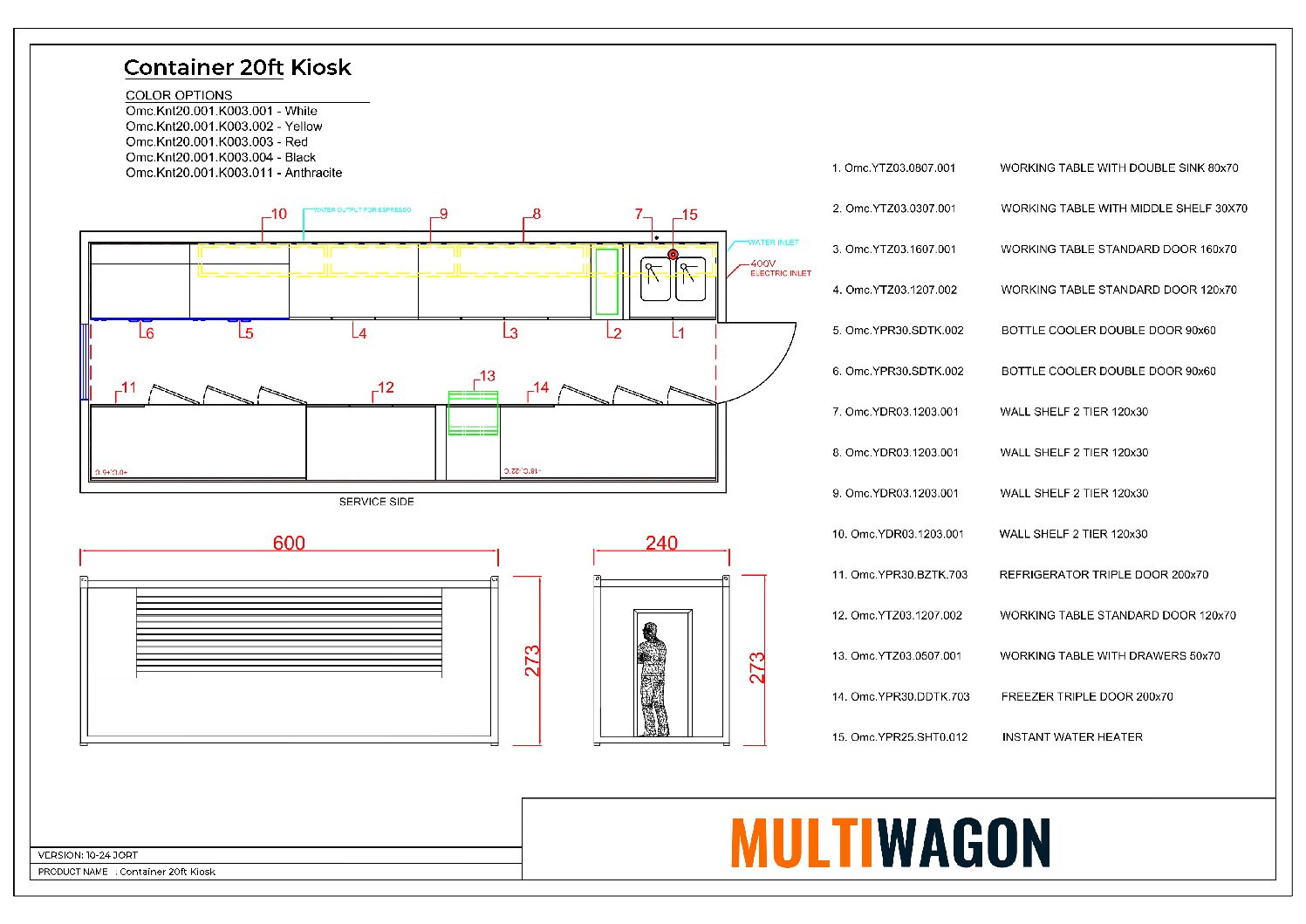 Kiosk Container 20ft
